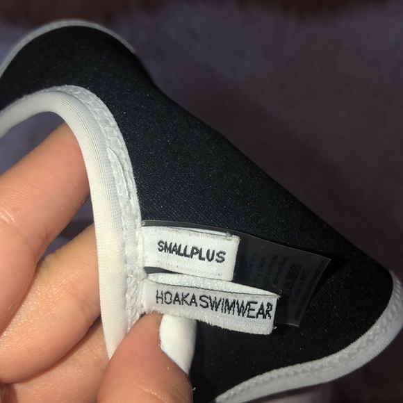 Purple hoaka swimsuit with white piping! - Picture 4 of 5